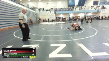 145 lbs Cons. Round 7 - Ty Thompson, Star Valley vs Logan Shaver, Meridian