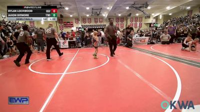 52 lbs Semifinal - Dylan Lockwood, Heat vs Jaxon Ditmore, Team Tulsa Wrestling Club