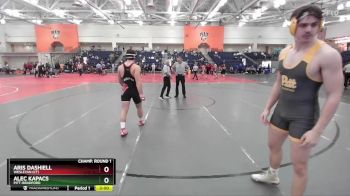 197 lbs Champ. Round 1 - Alec Kapacs, Pitt-Bradford vs Aris Dashiell, Wesleyan (CT)