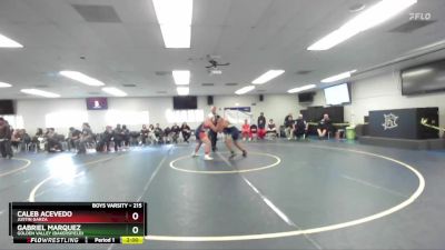 215 lbs Champ. Round 1 - Caleb Acevedo, Justin Garza vs Gabriel Marquez, Golden Valley (Bakersfield)