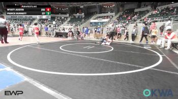 92 lbs Consolation - Wyatt Austin, Sperry Wrestling Club vs Pierce Burnett, Tulsa Blue T Panthers
