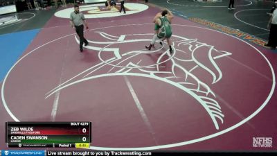 Cons. Round 2 - Caden Swanson, Loomis vs Zeb Wilde, Sandhills/Thedford