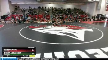 140 lbs Quarterfinal - Dureti Abdulkadir, Overland vs Vivienne Gitke, Bennett