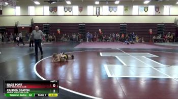 PW-7 lbs Round 1 - Gage Port, Lynx Wrestling Club vs Camden Seaton, Vinton Wrestling Club