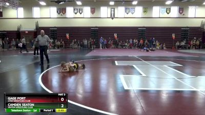 PW-7 lbs Round 1 - Gage Port, Lynx Wrestling Club vs Camden Seaton, Vinton Wrestling Club