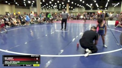 45 lbs Quarterfinal - Bo West, Alabama Elite vs Declan Ballas, Gladiator Academy