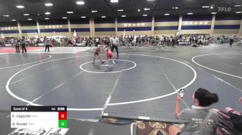 64 lbs Consi Of 4 - Emma Zagorski, Pike Peak Warriors vs Aria Nunez, Takedown Elite