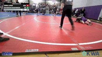 85-92 lbs Rr Rnd 2 - Emma Luper, Wyandotte Youth Wrestling vs Maciekate Masterson, Bristow Wrestling