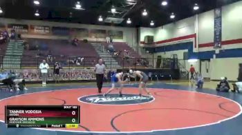 132 lbs Round 3 - Grayson Ammons, Mortimer Jordan HS vs Tanner Vodosia, Hayden