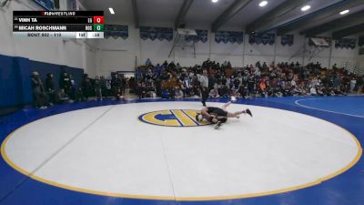 110 lbs Cons. Round 3 - Vinh Ta, Elk Grove vs Micah Roschmann, Roseville