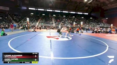 2A-120 lbs Cons. Semi - Kaden Haynes, Moorcroft vs Loomis Alexander, Greybull/Riverside