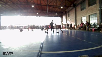 119 lbs Quarterfinal - Carson Huffman, Fort Gibson Youth Wrestling vs Gavin Sportsman, Honey Badgers Wrestling Club