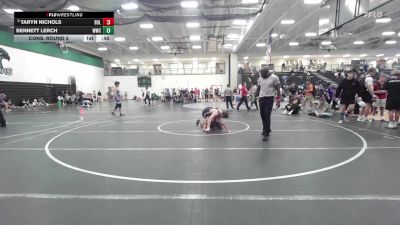 150 lbs Cons. Round 5 - Bennett Lerch, Wichita Wrestling Club vs Taryn Nichols, BullTrained