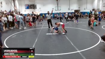 75 lbs 3rd Place Match - Aiden Smith, Grizzlies Wrestling Club vs Jayden Benitez, KC Elite Training Center