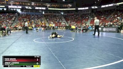 1A-190 lbs 5th Place Match - Drew Lansing, Wapsie Valley vs Tate White, Nashua-Plainfield