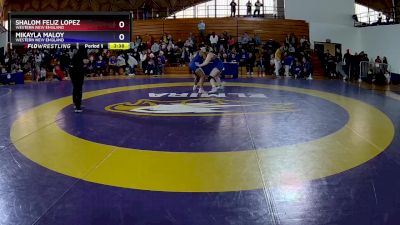 180 lbs Quarterfinal - Shalom Feliz Lopez, Western New England vs Mikayla Maloy, Western New England
