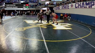 150 lbs Round Of 16 - Kane Wooten, Clinton vs Omarion Wilson, Bamberg-Ehrhardt