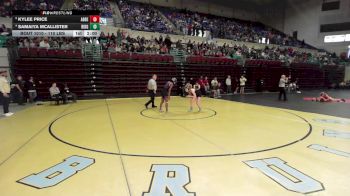 110 lbs Quarterfinal - Kylee Price, Abbeville vs Samaiya McAllister, Ridge View