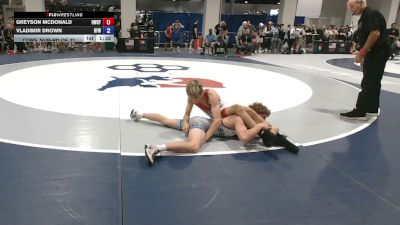 51 kg Cons. Sub-rd Of 32 - Greyson McDonald, Heatwave Wrestling Club FL vs Vladimir Drown, Brevard FCA Wrestling