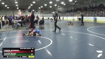 43 lbs Cons. Round 4 - Dakota Rojas, Imlay City Youth WC vs Jaxson Goodrich, Plainwell WC
