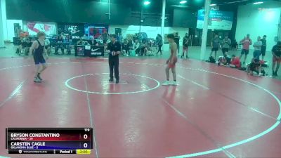 119 lbs 2nd Wrestleback (8 Team) - Bryson Constantino, California vs Carsten Cagle, Oklahoma Blue