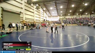 150 lbs Cons. Round 3 - Devin James, Clearfield vs Brian West, Canyon View