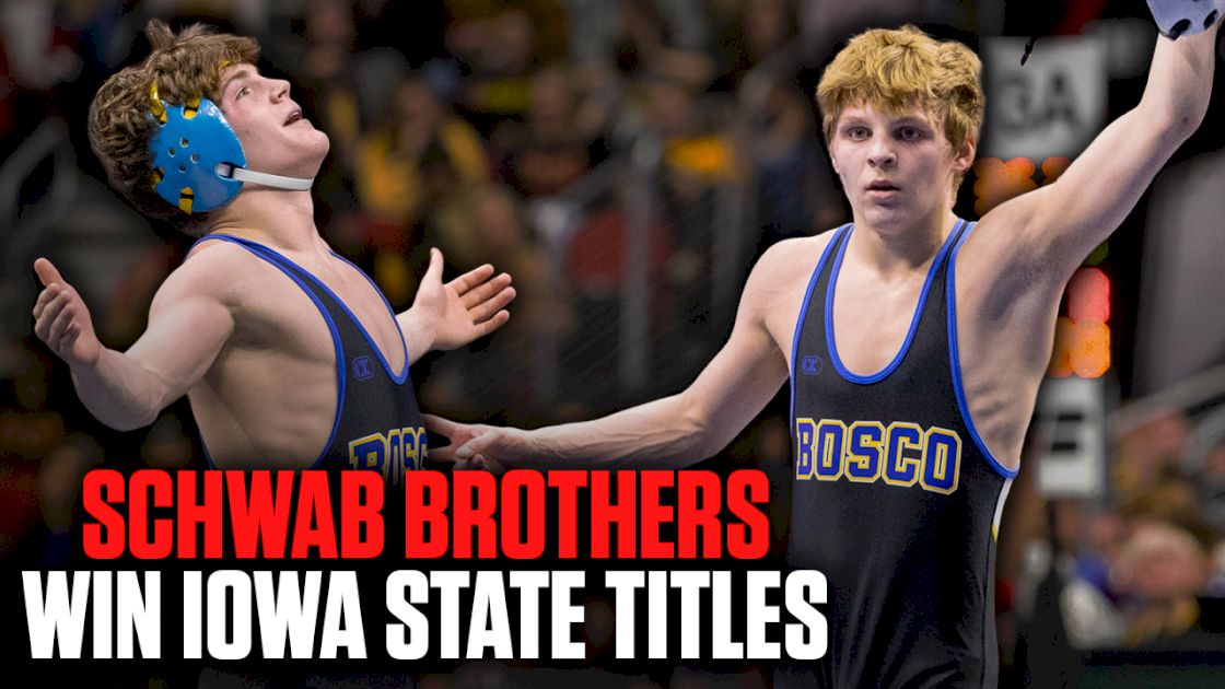 Schwab Brothers Become 2-Time State Champions In Iowa!
