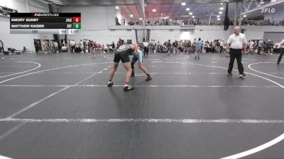 150 lbs Round 3 (6 Team) - Emory Gunby, JV All Stars vs Matthew Kaiser, Team Shutt