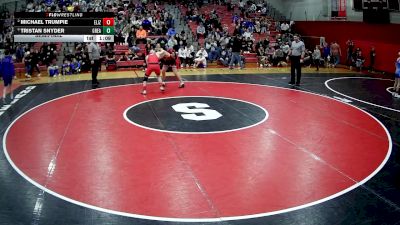138 lbs Semifinal - Tristan Snyder, Greater Latrobe vs Michael Trumpie, Elizabeth Forward