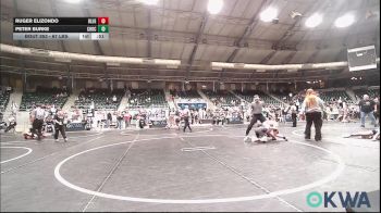 67 lbs Consi Of 4 - Ruger Elizondo, Blue Devil Wrestling vs Peter Burke, Choctaw Ironman Youth Wrestling