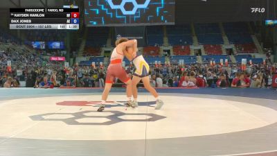 157 lbs Champ. Rd Of 16 - Kayden Hanlon, NV vs Dax Jones, AK