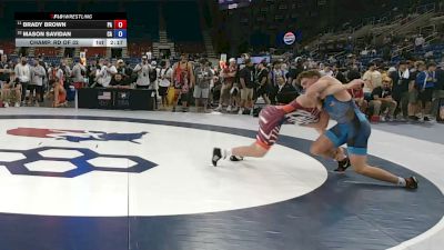 190 lbs Champ. Rd Of 32 - Brady Brown, Pennsylvania vs Mason Savidan, California