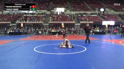 54 lbs Cons. Round 4 - Mason Deveraux, Laurel Matburners vs Oakley Miner, Laurel Matburners