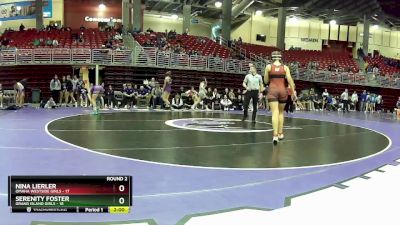 145 lbs Round 2 (8 Team) - Serenity Foster, Grand Island Girls vs Nina Lierler, Omaha Westside Girls