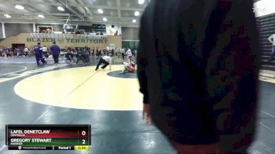 132 lbs Cons. Round 2 - Gregory Stewart, Mariner vs Lafel Denetclaw, Centralia