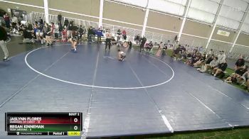 80 lbs Semis (4 Team) - Jaslynn Flores, Warriors Of Christ vs Regan Kinneman, Team Arizona