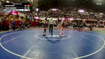 G - 110 lbs Cons. Round 2 - Kaylei Hinck, Helena Girls vs Graci Hammer, Polson Girls