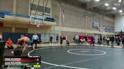 157 lbs Cons. Round 3 - Zakin Bolander, Treasure Valley Community College vs Jesse Gutierrez, Clackamas Unattached