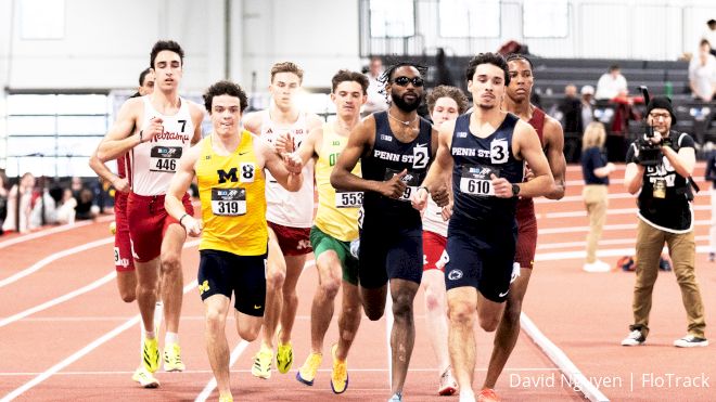 College Indoor T&F Team Rankings Presented By Saucony, Oregon Sweeps Big 10
