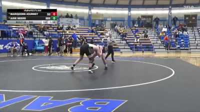 285 lbs Quarterfinal - Jude Beers, Northeast Oklahoma vs Marquonn Journey, Carl Albert State