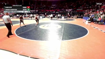 3A 126 lbs Champ. Round 1 - Jason Hampton, Joliet (Catholic Academy) vs Liam Aye, St. Charles (East)