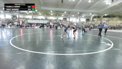 100 lbs Cons. Round 2 - Isabella Armijo, Maryville Wrestling vs Jenny Ramirez, Dawgs Wrestling Club