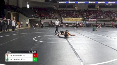 101 lbs Consi Of 4 - Aishwarya Kothalanka, Texas (W) vs Madalyn Youngbird, Colorado State (W)