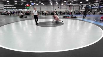 100 lbs Quarterfinal - Zavier Olver, PA vs Miller Williams, AZ