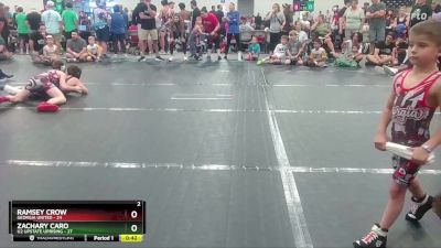 96 lbs Round 6 (10 Team) - Ramsey Crow, Georgia United vs Zachary Caro, U2 Upstate Uprising