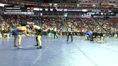 1A-215 lbs Cons. Round 4 - Logan Lashbrook, Janesville vs Hendrik Puuraid, Manson Northwest Webster