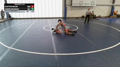138 lbs Rr Rnd 3 - Clayton Miller, TNWC White vs Jaeden Brandon, Mat Warriors