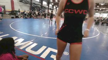 127 lbs Round 2 (6 Team) - Mya Locke, Crown City Queens vs Vika Grovenger, Curby