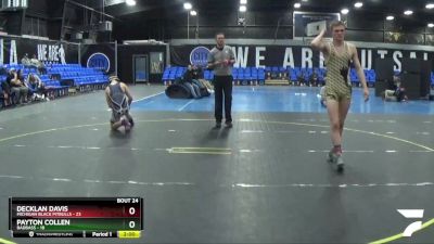 167 lbs Round 6 (8 Team) - Payton Collen, BadBass vs Decklan Davis, Michigan Black Pitbulls