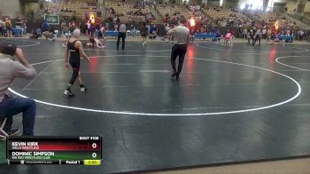 75 lbs Cons. Semi - Dominic Simpson, Big Red Wrestling Club vs Kevin Kirk, Halls Wrestling